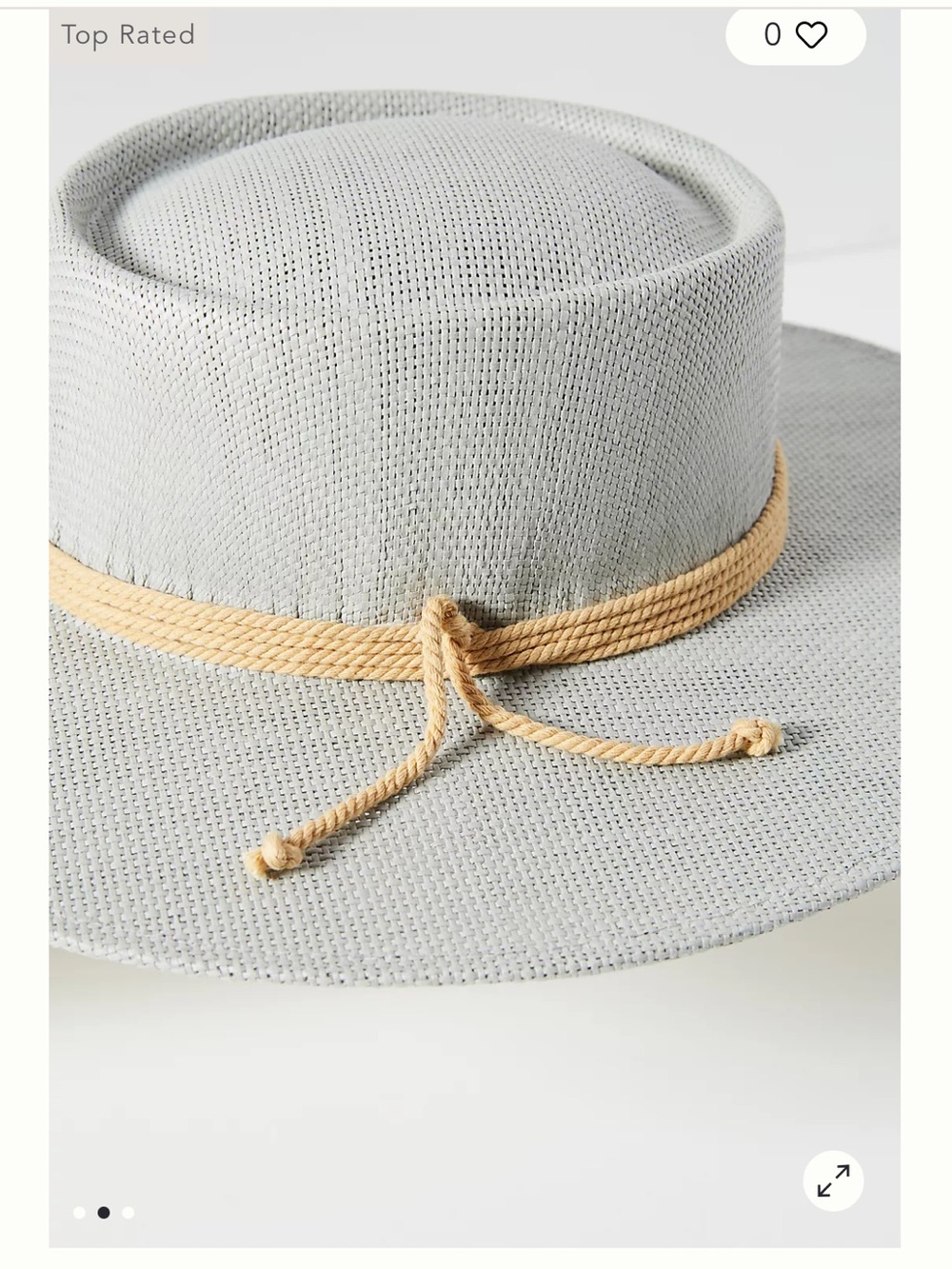 Anthropologie Rowan Trimmed Boater - Picture 2 of 11